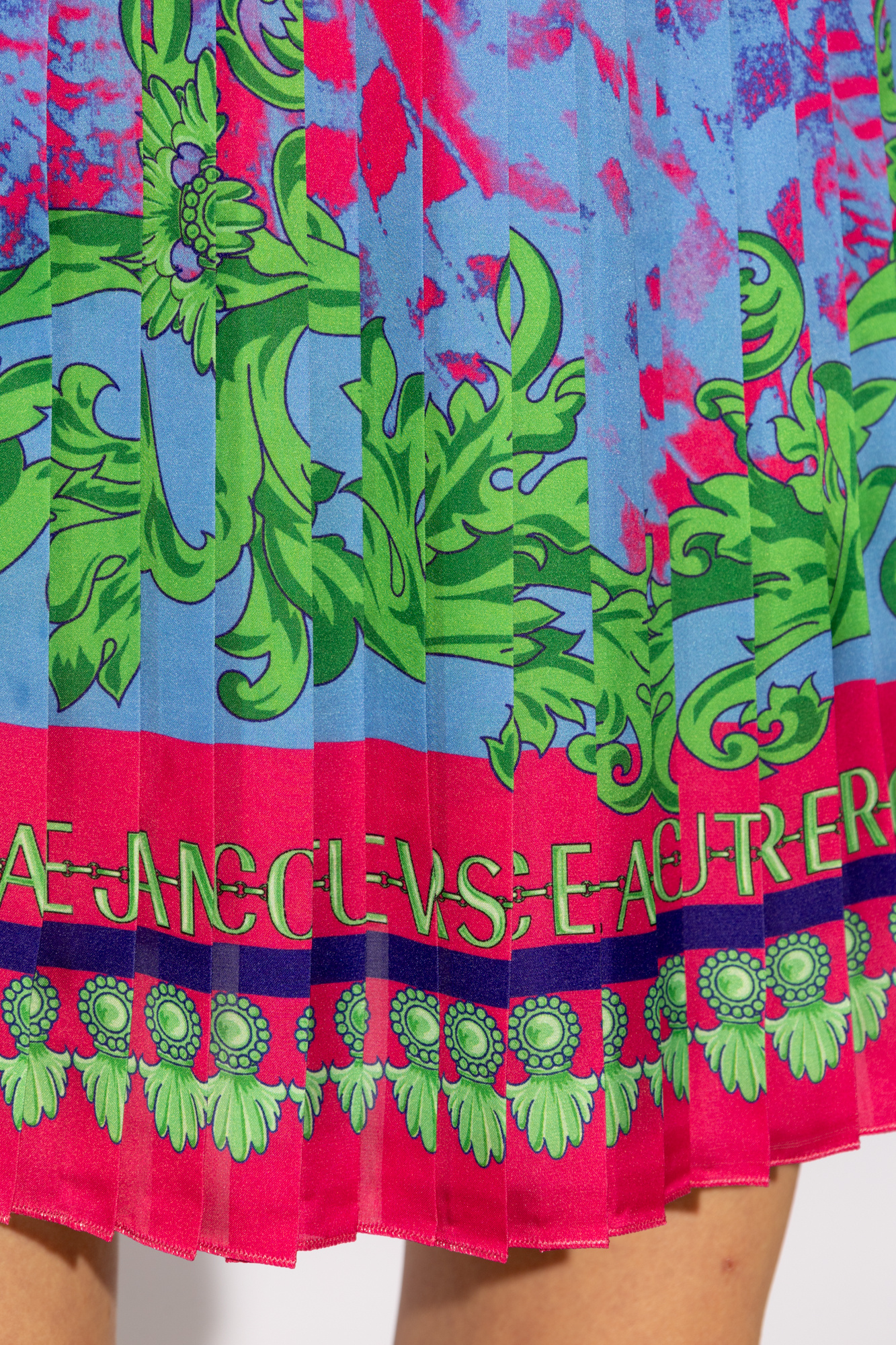 SchaferandweinerShops KY - Multicolour Pleated skirt Versace